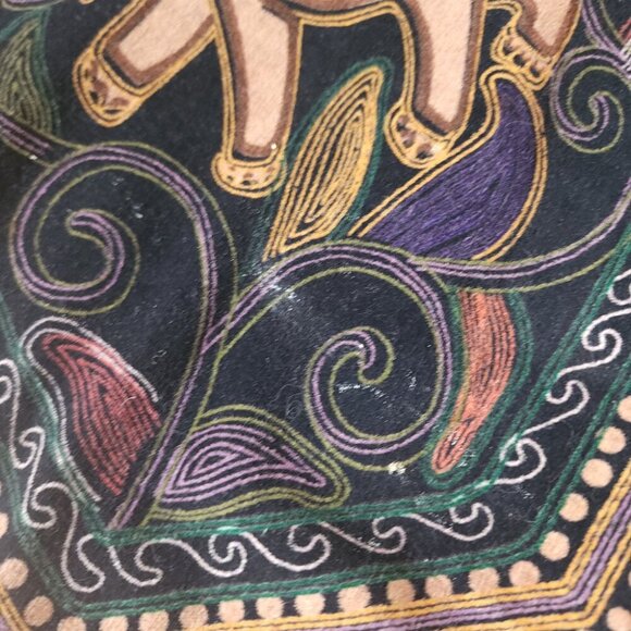 Women's Vest Velvet Elephant Festival Boho Artsy XL - Picture 6 of 6